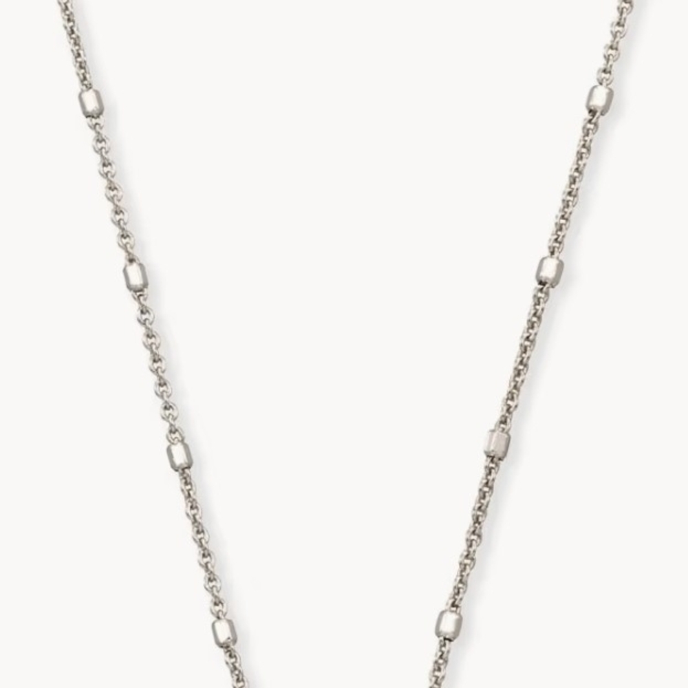Kendra Scott Silver Beaded Chain Necklace